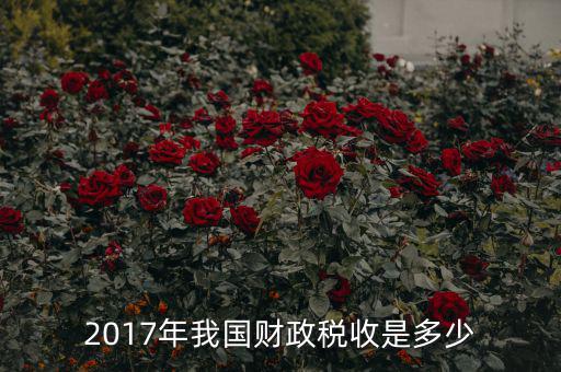 2017年我國財政稅收是多少