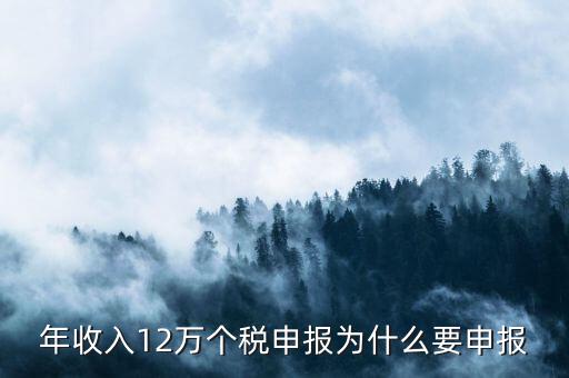 為什么12萬(wàn)要申報(bào)表，每個(gè)月都已繳納為什么年收入超過(guò)12萬(wàn)還需要再申報(bào)