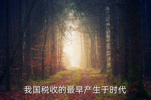 中國稅收的最早形式是什么，我國稅收最早產(chǎn)于哪個時代