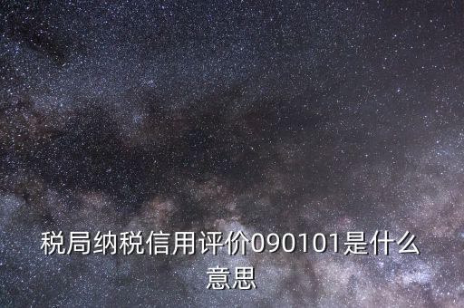 稅局101是什么意思，101是什么意思