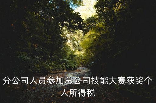 分公司人員參加總公司技能大賽獲獎(jiǎng)個(gè)人所得稅