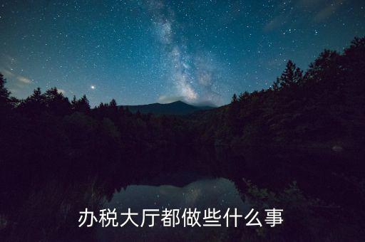 稅務(wù)大廳承擔(dān)什么責(zé)任，辦稅大廳都做些什么事