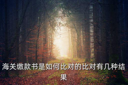 海關(guān)繳款書是如何比對的比對有幾種結(jié)果