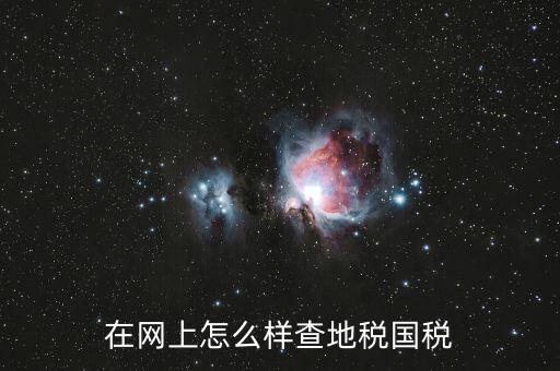 如何查國(guó)地稅是否正常，在網(wǎng)上怎么樣查地稅國(guó)稅