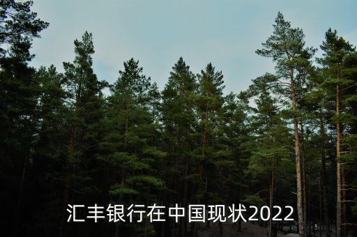  匯豐銀行在中國現(xiàn)狀2022