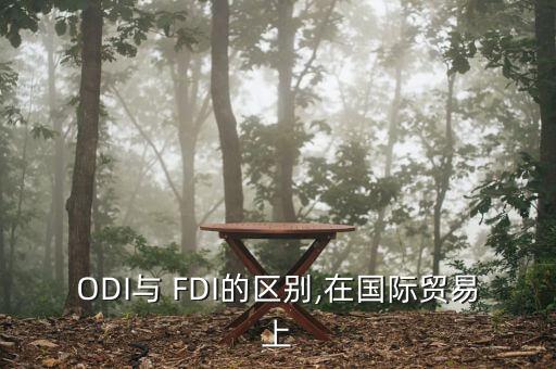 ODI與 FDI的區(qū)別,在國際貿(mào)易上