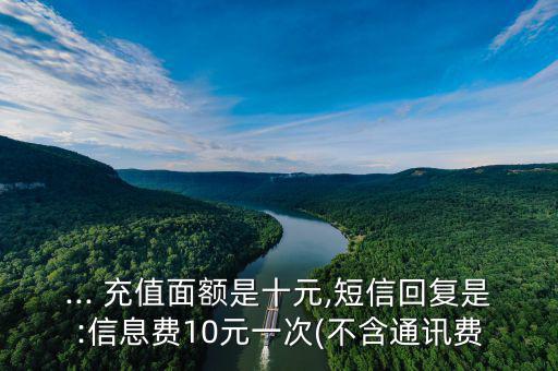 電商充值10元怎么回事,游戲信息或充值費(fèi)10元一次