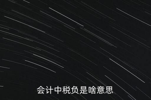 稅負(fù)是什么意思，會計中稅負(fù)是啥意思