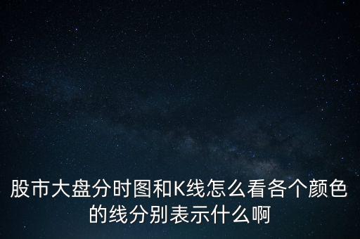 股市大盤分時圖和K線怎么看各個顏色的線分別表示什么啊