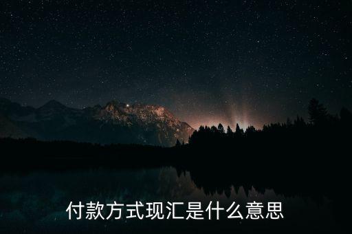 現(xiàn)匯金額是什么意思，招行自動還款中現(xiàn)匯是什么意思