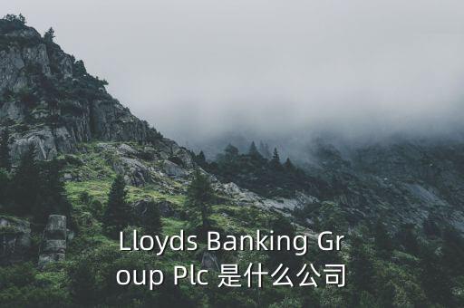 Lloyds Banking Group Plc 是什么公司