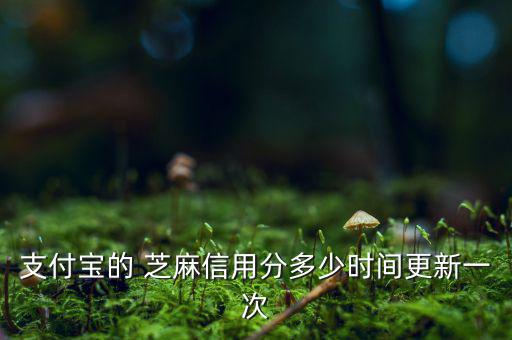 芝麻信用分什么時(shí)候更新，支付寶的 芝麻信用分多少時(shí)間更新一次