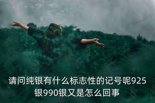 請問純銀有什么標(biāo)志性的記號呢925銀990銀又是怎么回事