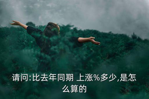 請問:比去年同期 上漲%多少,是怎么算的