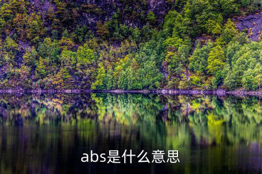 abs發(fā)行是什么意思，abs是什么意思