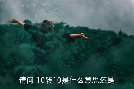 什么是10轉(zhuǎn)10送10，請(qǐng)問 10轉(zhuǎn)10是什么意思還是