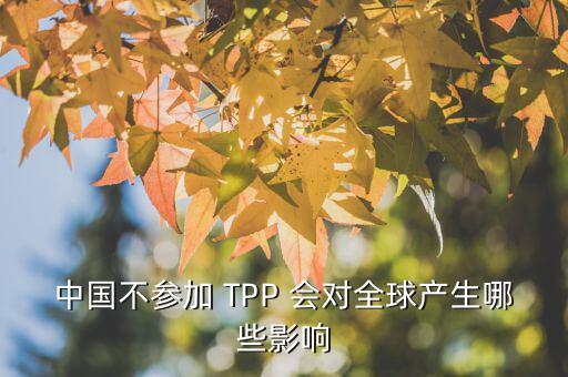 tpp為什么排除中國，從WTO到TPP這些組織和協(xié)議對中國影響有多大