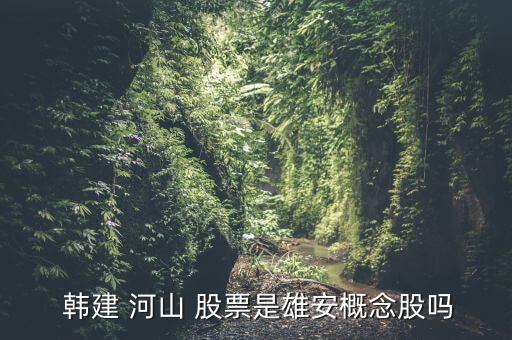  韓建 河山 股票是雄安概念股嗎