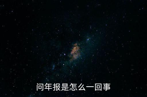 問(wèn)年報(bào)是怎么一回事