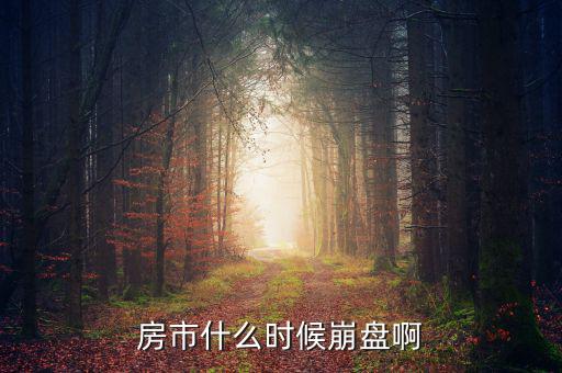 中國房產(chǎn)什么時候崩盤，中國的房市什么時候崩潰