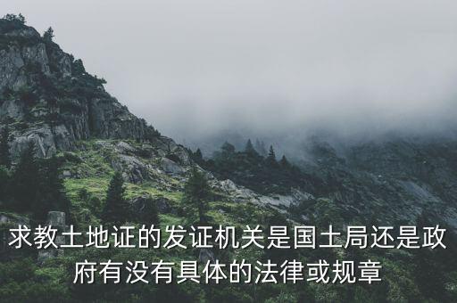 求教土地證的發(fā)證機關是國土局還是政府有沒有具體的法律或規(guī)章