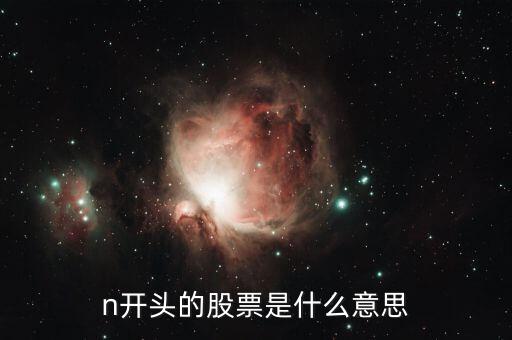 n開頭的股票是什么意思，股票名字前面有個大寫N是什么意思