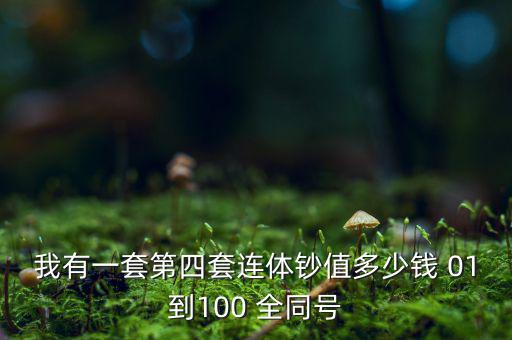 我有一套第四套連體鈔值多少錢 01到100 全同號(hào)