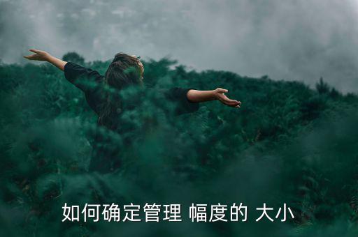 怎么確定成長的幅度大小,如何確定精煉動物經典的管理幅度?