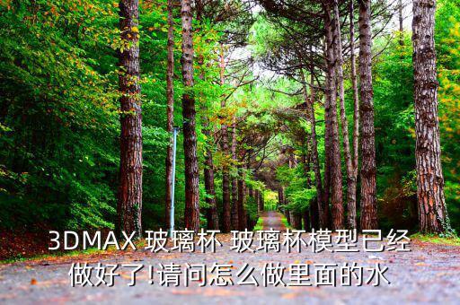 3DMAX 玻璃杯 玻璃杯模型已經(jīng)做好了!請問怎么做里面的水