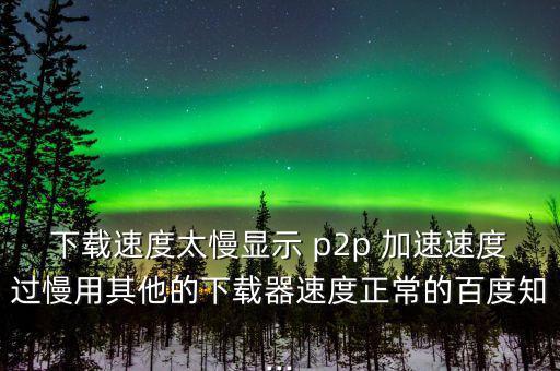 p2p怎么加速,學(xué)?；蛲瑢W(xué)用p2p終結(jié)者來網(wǎng)速應(yīng)該是這樣的