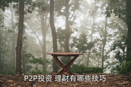 怎么p2p理財(cái),理財(cái)有風(fēng)險!