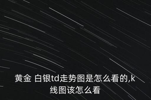 黃金 白銀td走勢圖是怎么看的,k線圖該怎么看