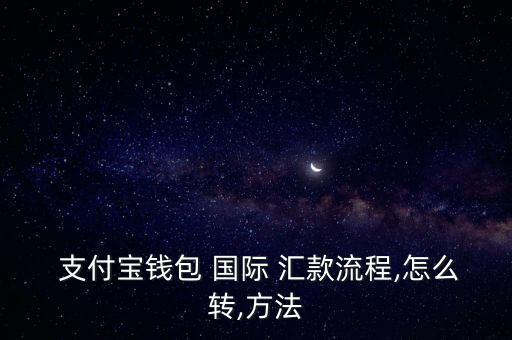  支付寶錢包 國際 匯款流程,怎么轉(zhuǎn),方法