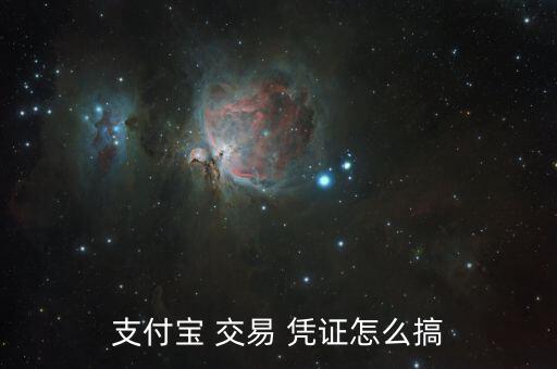 支付寶 交易 憑證怎么搞