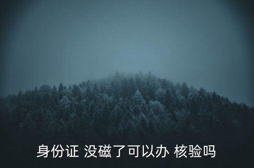 沒磁核驗(yàn)不了怎么辦,身份證沒有磁性怎么辦?辦理流程逐步展開