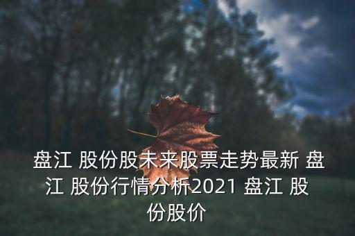  盤江 股份股未來(lái)股票走勢(shì)最新 盤江 股份行情分析2021 盤江 股份股價(jià)