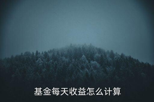  基金每天收益怎么計(jì)算