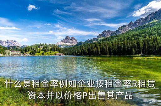 什么是租息率，什么是租金率例如企業(yè)按租金率R租賃資本并以價(jià)格P出售其產(chǎn)品