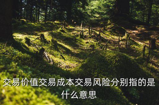 交易成本是什么，什么是交易費用