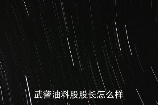 武警油料股股長怎么樣