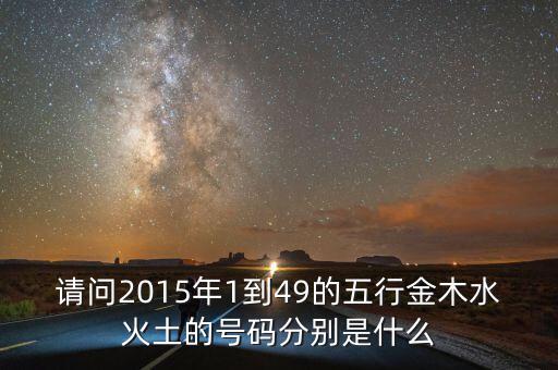 2015年馬經(jīng)里的49個(gè)數(shù)字屬什么，請(qǐng)問(wèn)2015年1到49的五行金木水火土的號(hào)碼分別是什么