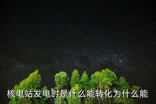 核電站發(fā)電時(shí)是什么能轉(zhuǎn)化為什么能