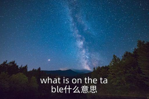 什么是中美bit談判，what is on the table什么意思