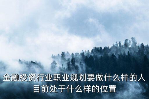 職業(yè)金融投資人是干什么的，職業(yè)金融投資人是什么意思干嘛的給有潛力但缺錢的公司投資嗎