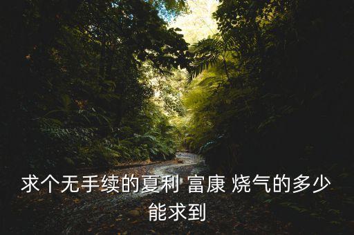 夏利安天然氣管需要什么手續(xù)嗎，求個(gè)無(wú)手續(xù)的夏利 富康 燒氣的多少能求到