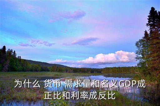 為什么 貨幣 需求量和名義GDP成正比和利率成反比