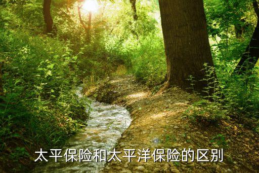 太平保險(xiǎn)和太平洋保險(xiǎn)的區(qū)別