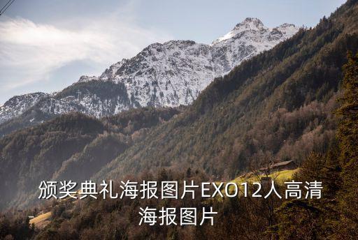  頒獎典禮海報圖片EXO12人高清海報圖片