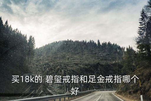 買18k的 碧璽戒指和足金戒指哪個(gè)好