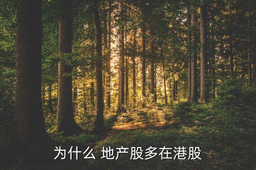 為什么 地產(chǎn)股多在港股